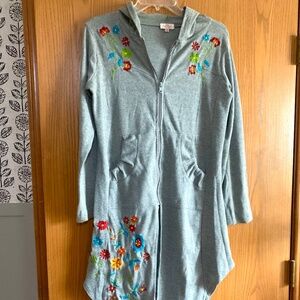 Luv 2 Luv Embroidered zip up Hoodie with Pockets